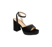 Ravel 'surina' Velvet Heeled Sandals In Black Black