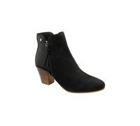 Ravel 'tay' Suede Heeled Ankle Boots In Black Black 3