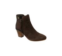 Ravel 'tay' Suede Heeled Ankle Boots In Chocolate Chocolate 8