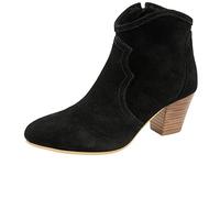 Ravel Teelin Womens Ankle Boots 8 UK Black Suede