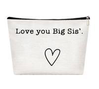 Ravel Toiletry Organizer - Large Leakproof Hanging Cosmetic Bag, Humorous for Sisters with the Saying "The Best Sister in the World", Portable Makeup Case for