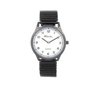Ravel - Unisex Easy Read Everyday Watch with Minute Track on Stainless Steel Expander Bracelet - Analogue Quartz - R0242