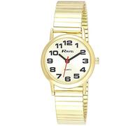Ravel Unisex Easy Read Watch with Big Numbers on Stainless Steel Expander Bracelet