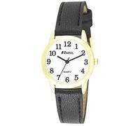 Ravel - Unisex Modern Minimal Everyday Quartz Watch (36mm case) - R0132.02.1 - Black/Gold Tone Tone