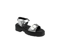 Ravel Women's 'Aire' Leather Flatform Sandals in Silver | Size: 6 Ravel Silver 6