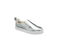 Ravel Women's 'Alix' Leather Slip-On Trainers in Silver | Size: 4 Ravel Silver 4