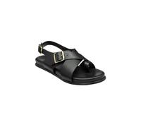 Ravel Women's Black Leather 'Ridley' Flat Sandals | Size: 3 Ravel Black 3