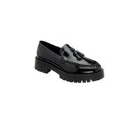 Black Patent 'Ord' Almond-Toe Loafers Ravel Black 6