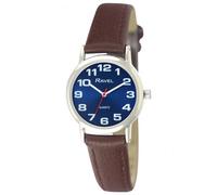 Ravel Women's Classic Blue Dial Brown Strap Watch R0105.49.2