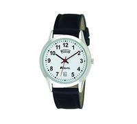 Ravel Women's Classic Day-Date Calendar Watch - Black/Silver Tone