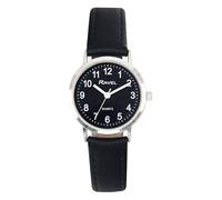 Ravel - Women's Classic Everyday Watch with Modern Numbers - Analogue Quartz - R0129.23.2 - Black/Silver Tone/Black Dial with Numbers
