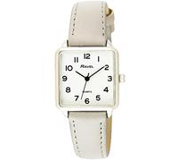 Ravel Women's Classic Square Everyday Watch with Clear Numbers - Grey/Silver Tone