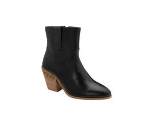 Ravel Women's 'Dorey' Leather Heeled Ankle Boots in Black | Size: 4 Ravel Black 4