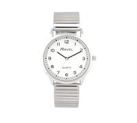 Ravel - Women's Easy Read Everyday Watch with Minute Track on Stainless Steel Expander Bracelet - Analogue Quartz - R0242.01.2 - Silver Tone