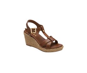 Ravel Women's 'Elling' Leather Wedge Sandals in Tan | Size: 5 Ravel Tan 5