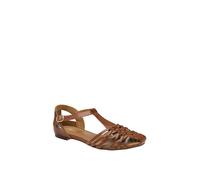 Ravel Women's 'Etter' Leather Flat Sandals in Tan | Size: 6 Ravel Tan 6
