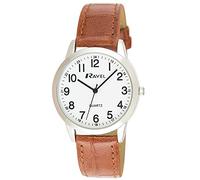 Ravel Women's Quartz Watch R0132.24.2 - 27mm, Dotted Minute Track, Brown/Silver, Leather Strap