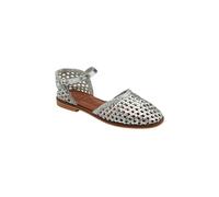 Ravel Women's 'Kelk' Leather Flat Sandals in Silver | Size: 8 Ravel Silver 8