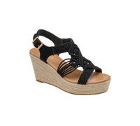 Ravel Women's 'Kennley' Espardille Wedge Sandals in Black | Size: 4 Ravel Black 4