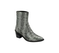 Ravel Women's 'Langton' Snake-Print Leather Ankle Boots in Grey | Size: 4 Ravel Grey 4