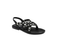 Ravel Women's 'Myton' Leather Flat Sandals in Black | Size: 6 Ravel Black 6