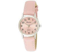 Ravel - Women's Pastel Coloured Everyday Watch (27mm case) - Pink/Silver Tone