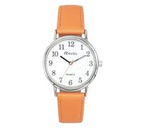 Ravel - Women's Pastel Coloured Everyday Watch (36mm case) - Analogue Quartz - R0137.15.1 - Persimmon/Silver Tone