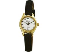Ravel - Women's Petite Cocktail Watch - Black/Gold Tone