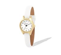Ravel - Women's Petite Cocktail Watch - White/Gold Tone