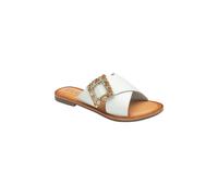 Ravel Women's 'Polmont II' Leather Mule Sandals in White | Size: 5 Ravel White 5