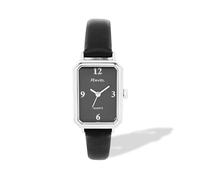 Ravel - Womens Rectangular Classic Fashion Watch - Analogue Quartz - R0144.03.1 - Black/Silver Tone
