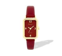 Ravel - Womens Rectangular Classic Fashion Watch - Analogue Quartz - R0144.20.1 - Red/Gold Tone