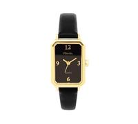 Ravel - Womens Rectangular Classic Fashion Watch - Analogue Quartz - R0144.23.1 - Black/Gold Tone