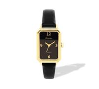 Ravel - Womens Rectangular Classic Fashion Watch - Analogue Quartz - R0144.23.1 - Black/Gold Tone