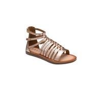 Ravel Women's Rose Gold Leather 'Etton' Flat Strappy Sandals | Size: 8 Ravel Rose Gold 8