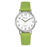 Ravel - Women's Round Brighter Days Silver Tone Watch (36mm case) - Analogue Quartz - R0140.21.1 - Bright Lime Green/White Dial