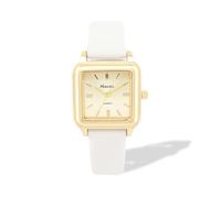 Ravel - Womens Square Golden Summertime Watch - Analogue Quartz - R0143.04.2 - White