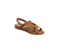 Ravel Women's 'Waren' Leather Ankle-Strap Sandals in Tan | Size: 6 Ravel Tan 6
