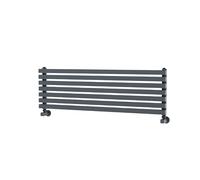 Ravello Linea Dark Grey Anthracite Square Designer Radiator 315x1000mm Single Panel 1502 BTU - Horizontal Bars