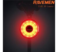 RAVEMEN CL05 Bike Rear Light Taillight Rechargeable Bicycle Lamp Smart Sensor