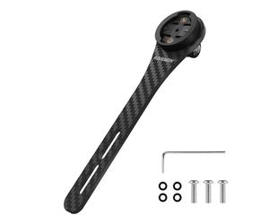 RAVEMEN Integrated Out Front Mount Compatible with Garmin, AOM03 Carbon Fiber Road Bike Mount Compatible with/COOSPO/iGPSPORT Bike Computer