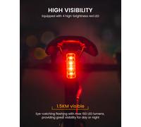 Raveman TR100 Rechargeable Rear Light - Red / Rear / Rechargeable Red