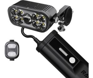 Ravemen XR6000 USB Rechargeable Switch Control MTB Front Battery Headlight Black
