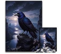 Raven 1000Piece Jigsaw Puzzle Paper Jigsaw Puzzles for Adults Challenging Brain Teaser for Teenagers Family Game Night Fun 1000 PCS(38x26cm)