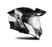 Raven Adventure Modular Helmet White/BlackXS White,Black
