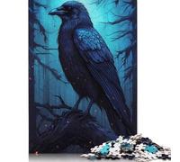 Raven Animals Puzzles 1000 Piece Puzzle Adult Jigsaw Puzzle Jigsaw Puzzles for Adults Educational Game Challenge Toy 1000pcs (75x50cm)