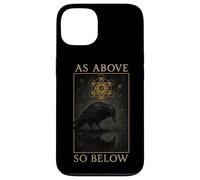 Raven As Above So Below Metatron Symbol Occult Case for iPhone 13