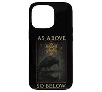 Raven As Above So Below Metatron Symbol Occult Case for iPhone 13 Pro
