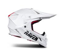 Raven Aspire Evo MX Helmet Glossy White/RedXL Glossy White,Red