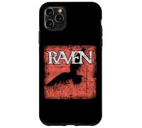 Raven beautiful night bird silhouettte black crow distressed Case for iPhone 11 Pro Max